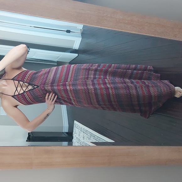 Urban Outfitters Ecoté Jacquard Maxi Dress - Picture 1 of 8